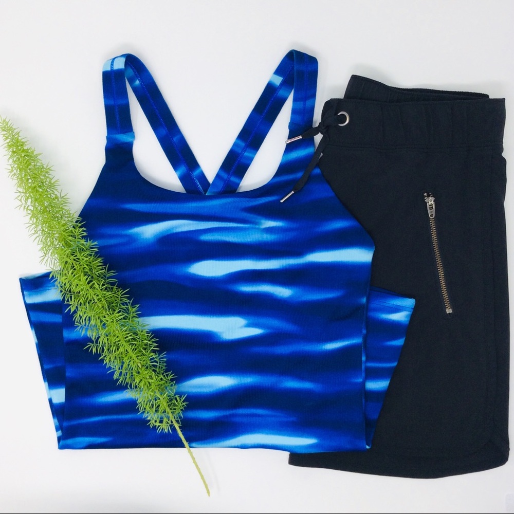 Athleta Gorgeous Blue Tank Top Size (XXS)